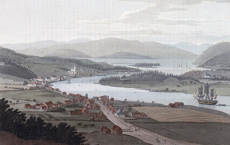 John William Edy Town of Porsground Norge oil painting art